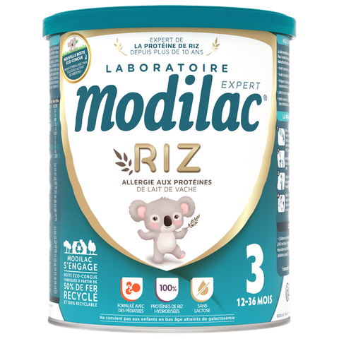Sữa Modilac Riz Pháp Cho Trẻ Dị Ứng Đạm Bò, Bất Dung Nạp Lactose - Sữa Bột Công Thức 800g
