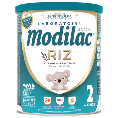 Sữa Modilac Riz Pháp Cho Trẻ Dị Ứng Đạm Bò, Bất Dung Nạp Lactose - Sữa Bột Công Thức 800g