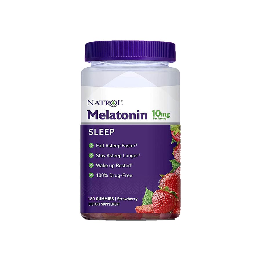 Kẹo Dẻo Ngủ Ngon Natrol Melatonin 10mg Hộp 180 Viên , 90 Viên