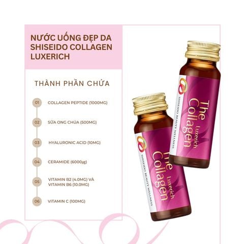 Nước Uống The Collagen EXR Shiseido Hộp 10 Chai x 50ml