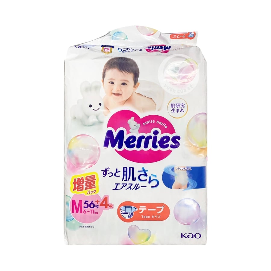 Bỉm Tã Merries Cộng Miếng Nội Địa Nhật Quần / Dán Size NB82/S76/M60/L58/M64/L50/XL44/XXL28