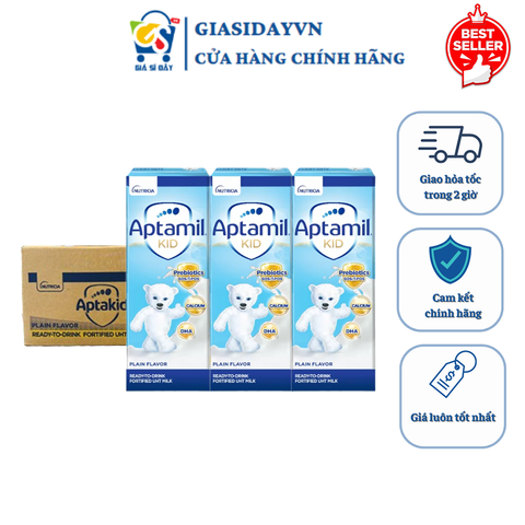 Sữa Nước Aptamil Kid 180ml / Thùng 27 Hộp - Sữa Công Thức Dinh Dưỡng Pha Sẵn
