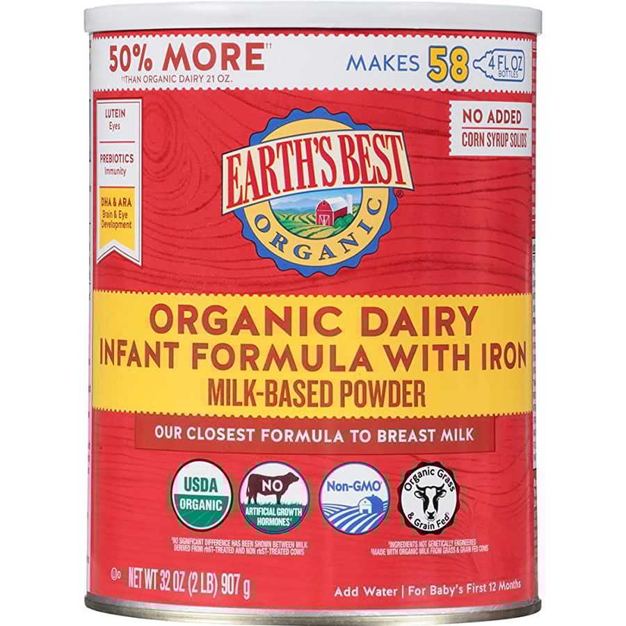 Sữa Earth's Best Organic Dairy / Toddler USA 595g / 907g - Sữa Bột Công Thức