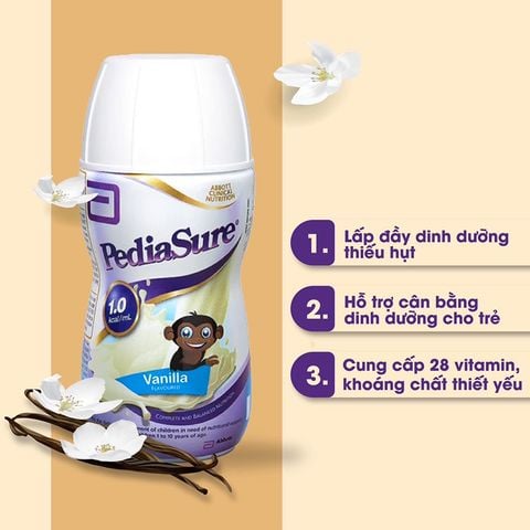 Thùng 30 Chai Sữa Nước Pediasure Úc Vị Vani 200ml - Sữa Công Thức