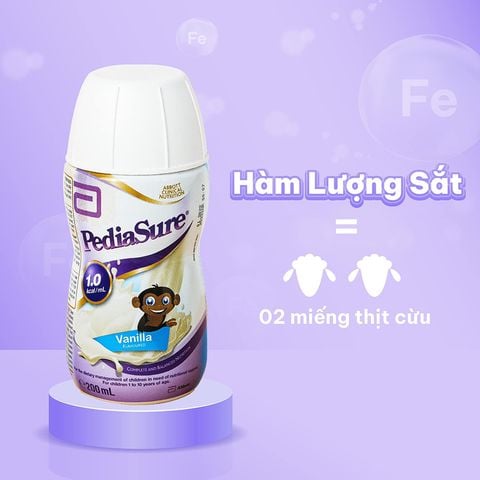 Thùng 30 Chai Sữa Nước Pediasure Úc Vị Vani 200ml - Sữa Công Thức