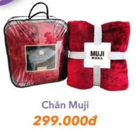 [ Quà tặng ] Chăn Muji