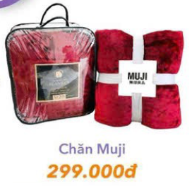 [ Quà tặng ] Chăn Muji