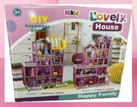 [ QT Hiki 6 ] Bộ đồ chơi lâu đài 214 chi tiết