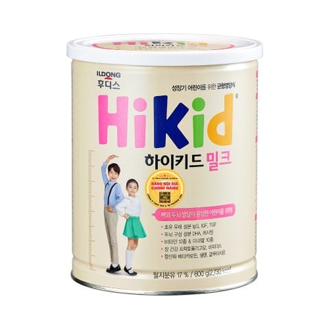 Sữa Tăng Chiều Cao Ildong Hikid Hàn Quốc - Dê Núi 650g, Bò Vani 600g, Bò Premium 600g, Bò Socola 650g - Sữa Bột Công Thức