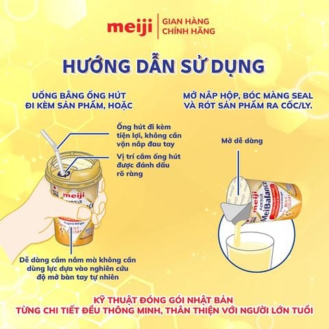 Sữa Nước Meiji MeiBalance Hương Ngũ Cốc Cho Người Lớn Từ 18 Tuổi - Lốc 6H x 125ml