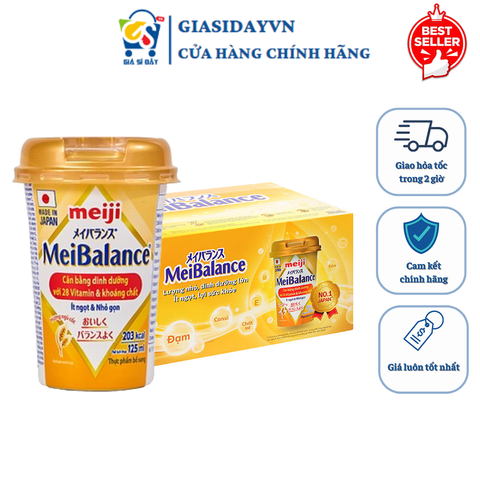 Sữa Nước Meiji MeiBalance Hương Ngũ Cốc Cho Người Lớn Từ 18 Tuổi - Lốc 6H x 125ml