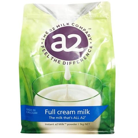 Sữa Tươi Dạng Bột A2 Của Úc Túi 1 KG Full Cream (Nguyên Kem) , Skim Milk (Tách Kem) Dành cho người lớn và trẻ từ 1 tuổi