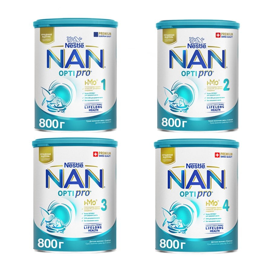 Sữa Công Thức NAN Nga Số 1, 2, 3, 4 - Hộp 800g