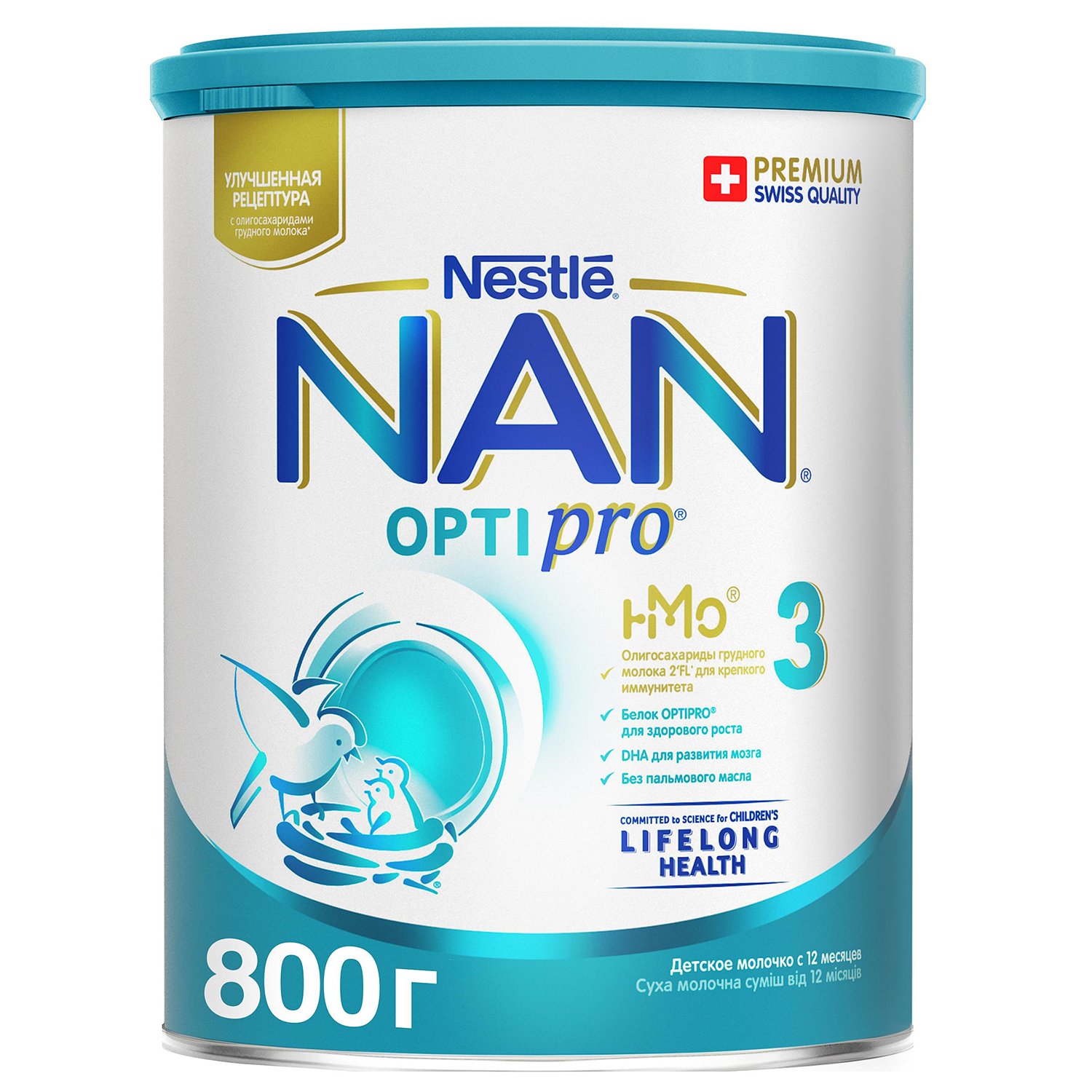 Sữa NAN Nga Optipro Số 1, 2, 3, 4 - Sữa Bột Công Thức Hộp 800g