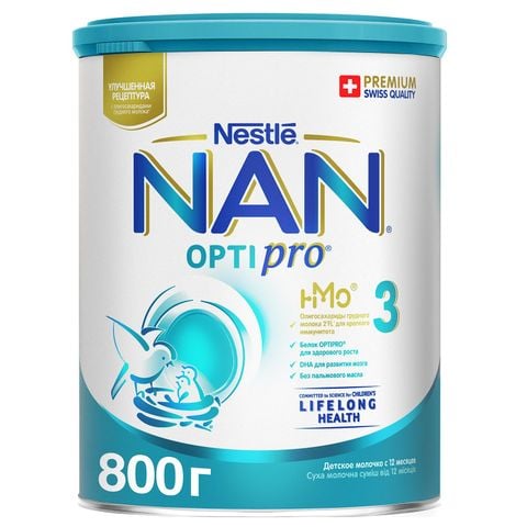 Sữa NAN Nga Optipro Số 1, 2, 3, 4 - Sữa Bột Công Thức Hộp 800g
