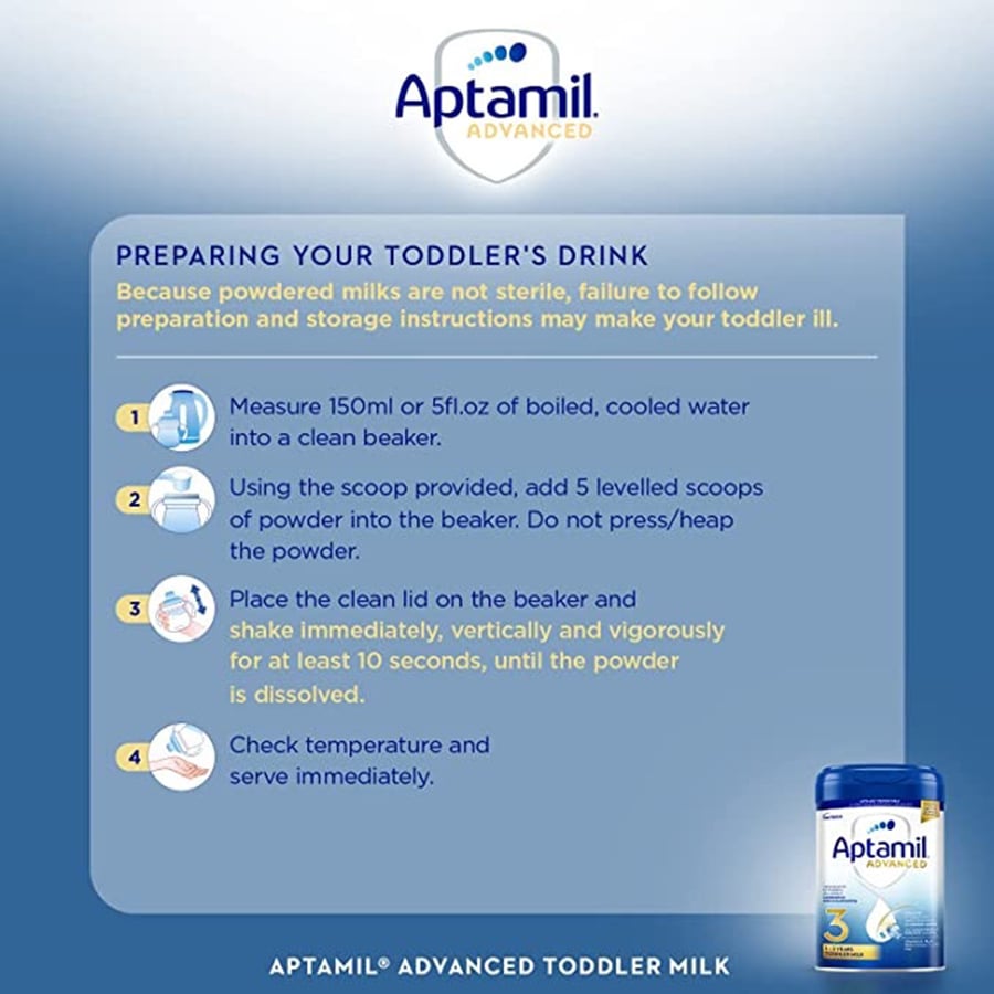 Sữa Aptamil Anh Advanced Lon, Thanh Số 1,2,3 800g - Sữa Bột Công Thức