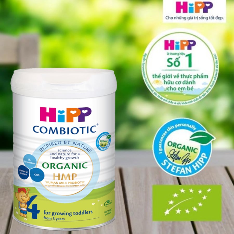 Sữa Công Thức HiPP Organic Combiotic Số 1,2,3,4 - 350g, 800g