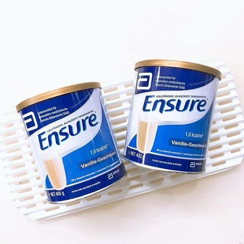 Sữa Bột Ensure Đức Vanille 400g Thực Phẩm Dành Cho Người Lớn Tuổi, Người Bệnh, Suy Nhược Cơ Thể