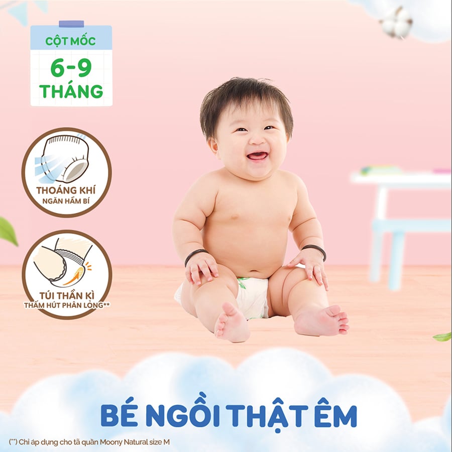 Tã Bỉm Moony Natural Nhật Bản - Dán / Quần - Đủ Size