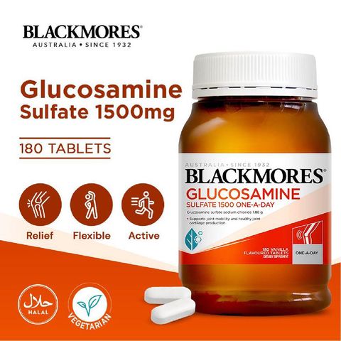 Viên Uống Hỗ Trợ Xương Khớp Blackmores Glucosamine Sulfate 1500mg 180 Viên