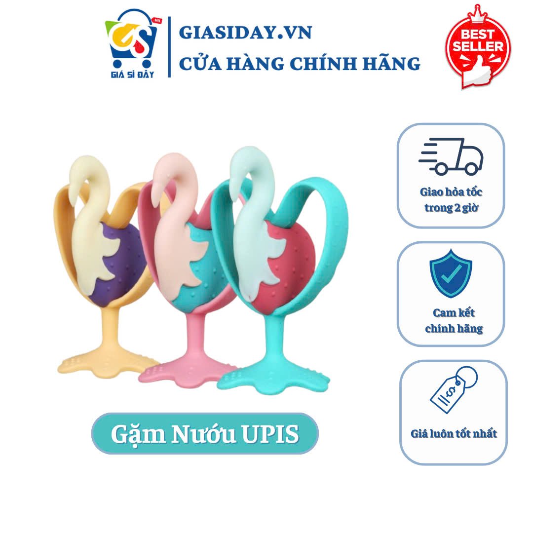 Gặm Nướu Silicon UPIS Hàn Quốc Cho Bé Từ 3 Tháng Tuổi