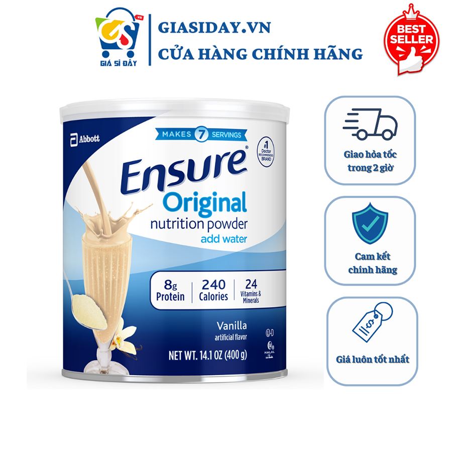 Sữa Bột Ensure Mỹ Original Nutrition Powder Vanilla 397g