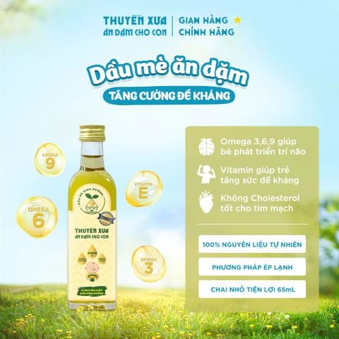 Dầu Ăn, Mắm Nhĩ, Nước Tương Ăn Dặm Thuyền Xưa Nguyên Liệu Thuần Tự Nhiên Cho Bé 1Y+ 65ml