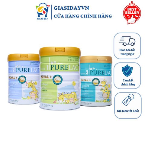 Sữa Purelac New Zealand Phát Triển Toàn Diện - Sữa Bột Công Thức 800g