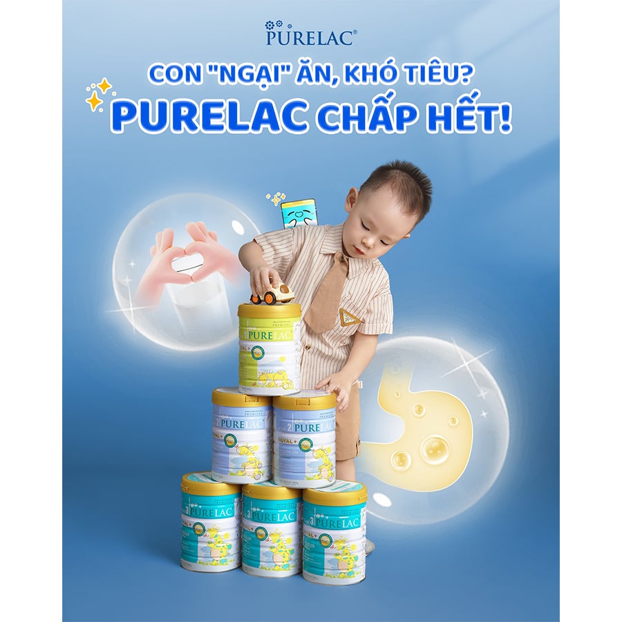 Sữa Purelac New Zealand Phát Triển Toàn Diện - Sữa Bột Công Thức 800g
