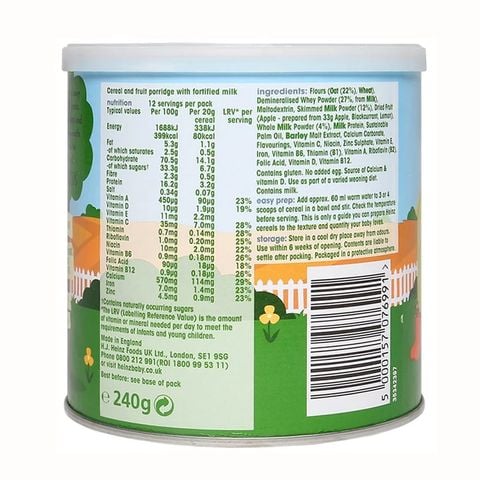 Bột Cháo Ăn Dặm Hữu Cơ Heinz UK 200g
