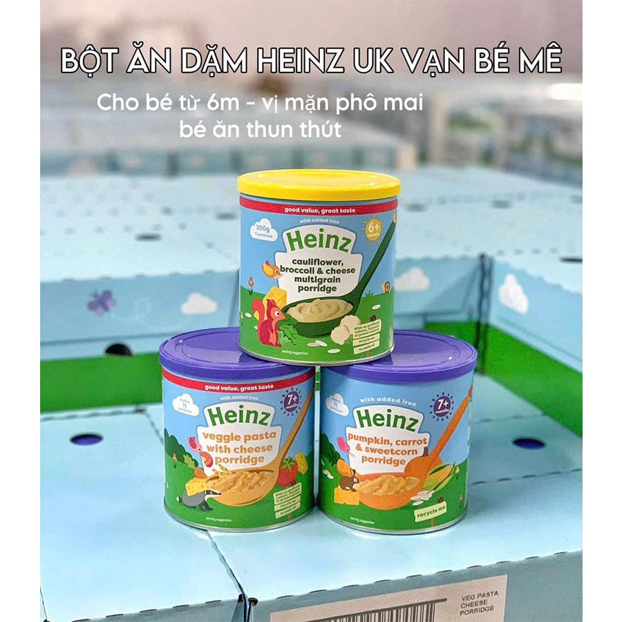 Bột Cháo Ăn Dặm Hữu Cơ Heinz UK 200g