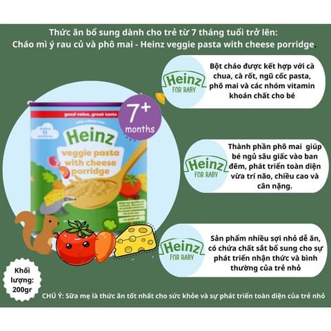 Bột Cháo Ăn Dặm Hữu Cơ Heinz UK 200g