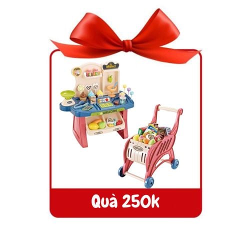 [ Quà tặng ] Bộ đồ chơi xe đẩy siêu thị