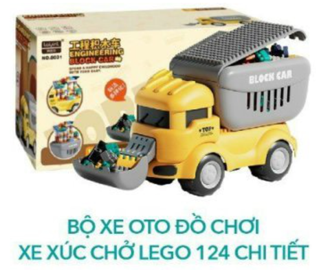 [ QT BLM 4 ] Đồ chơi xe xúc chở Lego 124 chi tiết