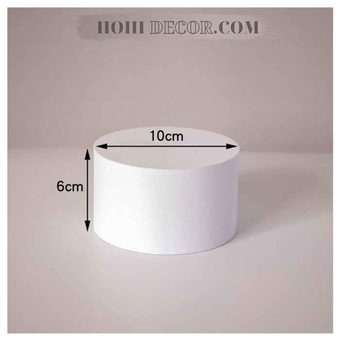 Khối Hình Học Chụp Sản Phẩm - Trắng/ Cam Pastel