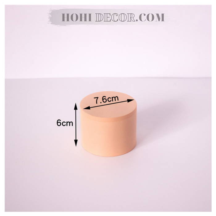 Khối Hình Học Chụp Sản Phẩm - Trắng/ Cam Pastel