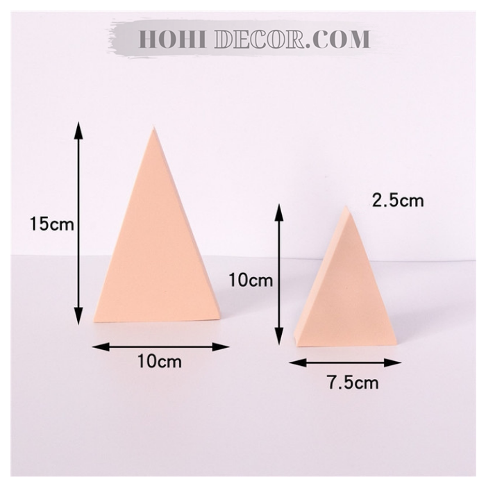 Khối Hình Học Chụp Sản Phẩm - Trắng/ Cam Pastel