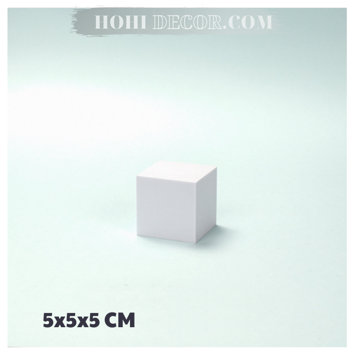 Khối Hình Học Cơ Bản - Màu Trắng