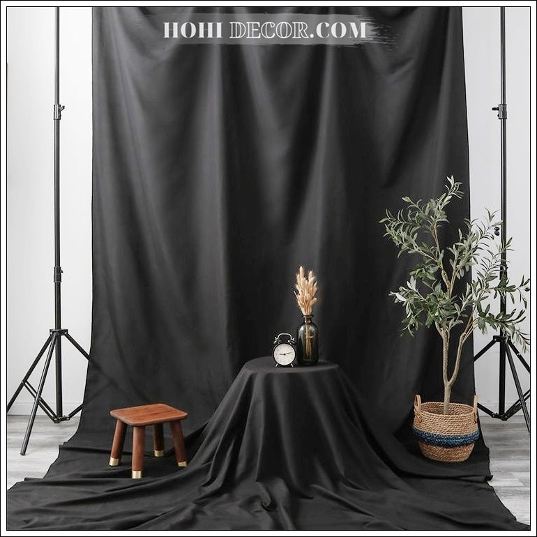 Phông Nền Vải Trơn - Màu Đen/ Trắng/ Xám (BG-07)