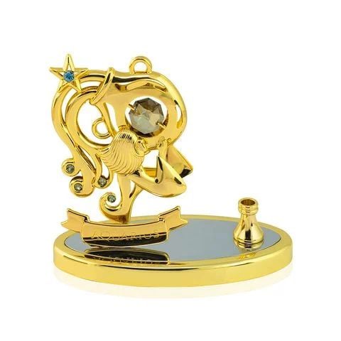 Đế cắm viết cung hoàng đạo Aquarius gắn đá swarovki