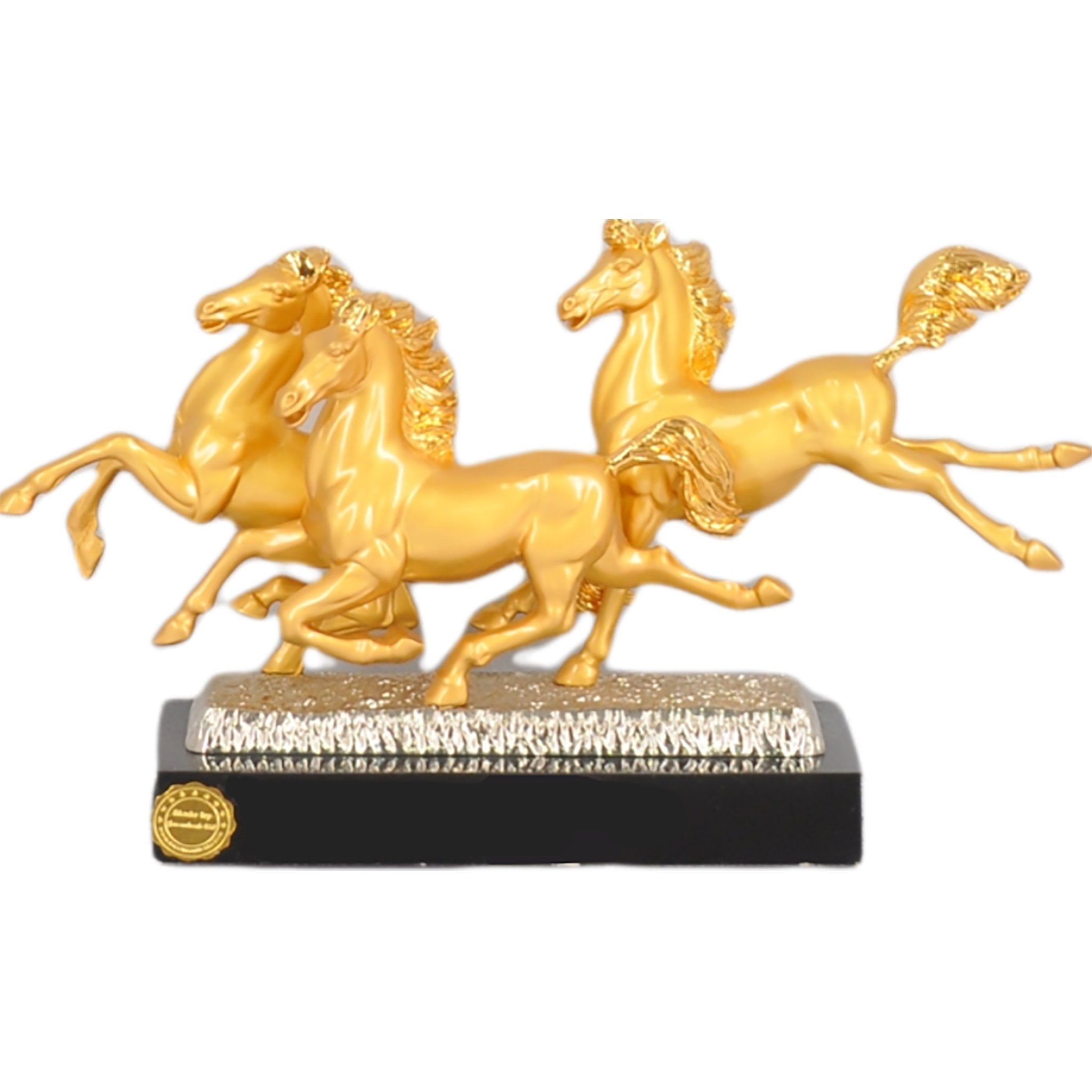 Tượng ngựa mạ vàng MKTI165, đồng mạ vàng. #loại nhỏ 