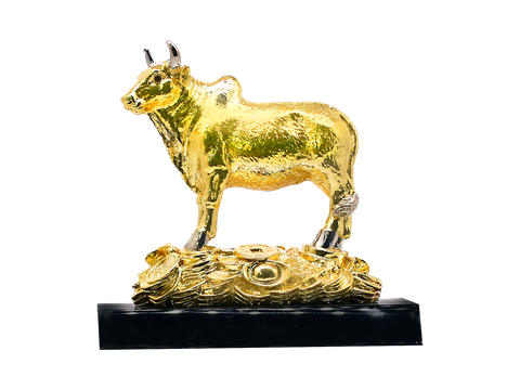 Tượng Bò đế đen cao cấp