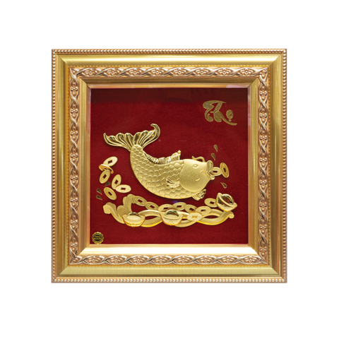 Khung tranh cá chép 