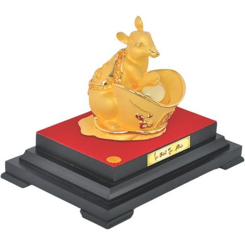 Biểu trưng quý linh Tý size L mạ vàng