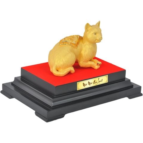 Biểu trưng Quý linh Mẹo mạ vàng size S