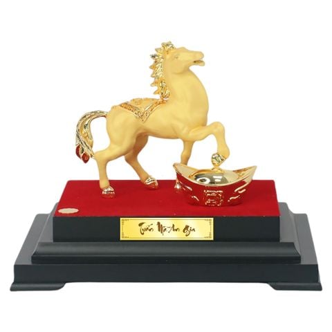 Biểu trưng quý linh Ngọ mạ vàng size S