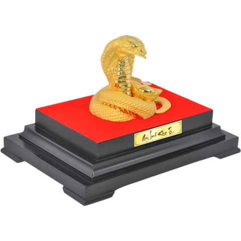 Biểu trưng quý linh Tỵ mạ vàng size M