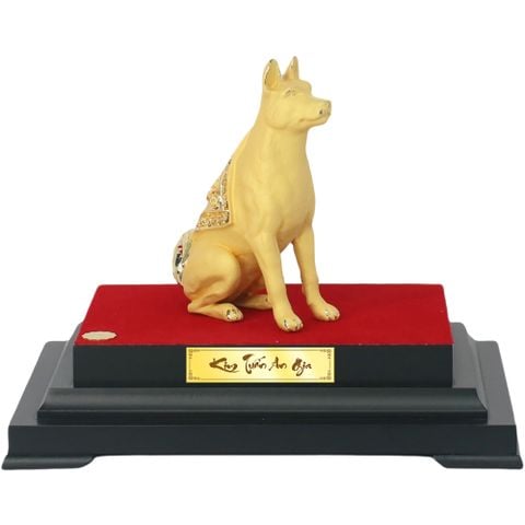 Biểu trưng Tuất mạ vàng Size L