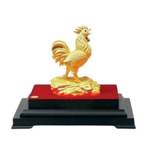 Biểu trưng quý Dậu size M mạ vàng