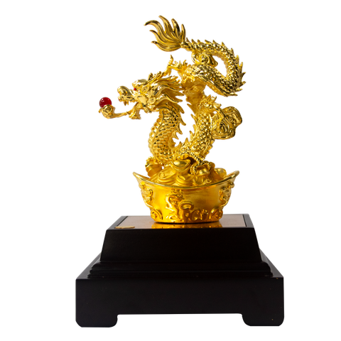 Biểu trưng quý linh Thìn đồng mạ vàng